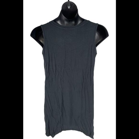 LOGO Layers by Lori Goldstein Crew Neck Tank Top Black - Regular - Picture 2 of 2